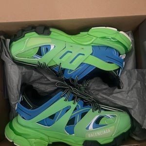 Balenciaga Track Shoes ‘Green and Blue’
